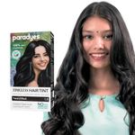 Paradyes Mini Natural Black Timeless Hair Tint, Permanent Crème Hair Color for Hair & Beard, Complete Grey Coverage, Formula Free from PPD, Ammonia, & Resorcinol, 1.0 Natural Black, 60 GRAM
