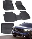 DiffCar for Honda CRV Floor Mat & Cargo Liner 2023 2024, XPE Floor Mats & Trunk Mat for Honda CRV 2023 2024 Accessories, All Weather Waterproof Floor Mats 2023 2024 for Honda CRV Accessories