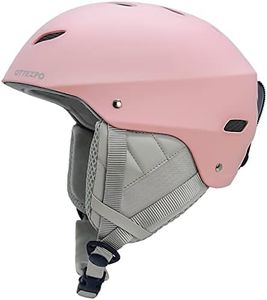 OTTEXPO Ski Helmet for Adult, Shockproof Protective ABS Hard Shell with EPS Foam, Snowboard Helmet for Men Women and Youth (Pink, L)