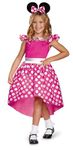 Disguise 129449M-EU-6 Pink Minnie Classic (Eu) Dress Up Costume, Girls, Multi, 3-4