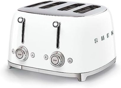 Smeg White Retro 4 Slice Toaster