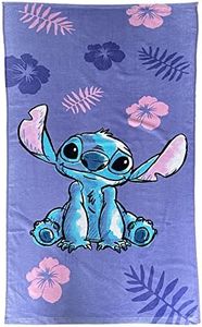 Disney Stitch - Telo mare per bambini, 70 x 140 cm