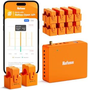 Refoss Smart Home Energy Monitor Real-Time Electricity Usage Monitor with 16x60A Circuit Sensor, Energy Meter, Local Data Storage with Open API & Web UI, Home Assistant, Solar Metering, ETL Certified