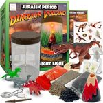 Hapinest Dinosaur Terrarium Kit with Light-up Volcano Garden - STEM Science Educational Toys and Gifts for Kids Boys and Girls Ages 5 6 7 8 9 10 Years Old and Up