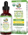 USDA Organic Liquid Probiotic | Digestive Health | Probiotics for Women | Probiotics for Men | Probiotics for Kids | Acidophilus Probiotic | Vegan | Non-GMO | Travel Friendly | 20 Servings