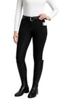 Rovadik Horse Riding Breeches with Sillicon - Better Grip - Stretchable-Suitable for Horse Riders-Unisex-Black (in, Numeric, 34, Regular, Black)