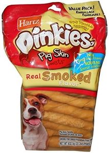 Hartz Oinkies Pig Skin Twists Chews, Pack of 2