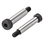 uxcell Alloy Steel Hexagon Socket Head Shoulder Screws Bolts, 2" Shoulder Length, 1/2" Shoulder Dia, 3/8-16 Thread, 2pcs