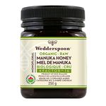 Wedderspoon Raw Organic Manuka Honey KFactor 16+, 8.8 Oz (250g), Unpasteurized, Genuine New Zealand Honey, Multi-Functional, Non-GMO Superfood, Organic Kfactor, Traceable from Our Hives to Your Home