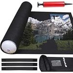 Enovoe Jigsaw Puzzle Mat Saver - Puzzle Table Keeper Portable, Roll Up Puzzle Mat for 1500 Piece Adult - Jigsaw Puzzle Board Roll Up Mat with Storage Bag and Inflatable Tube - Puzzle Holder Organizer