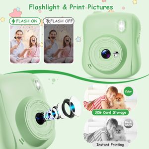Hangrui Kids Instant Print Camera – Green