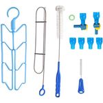 Hydration Water Bladder Accessories, 1 Set of Cleaning Kit and 1 Set of Bite Valves Mouthpieces Kit(11 in 1)