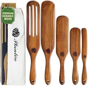Spurtles Kitchen Tools As Seen On TV, Plantéa Handmade Premium Wooden Spurtle Set Spurtles Kitchen Tools Wooden, Heat Resistant Non Stick Scottish Spurtle Set For Stirring, Mixing, Whisking, Serving