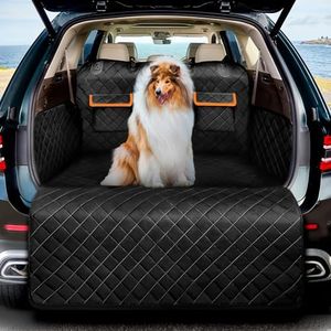 DATEFUN Kofferraumschutz Hund mit Seitenschutz und Ladekantenschutz - Universale Hundedecke Kofferraum - Wasserdicht & Kratzfest Hundedecke Auto Kofferraum Schutzmatte für SUV, Van und Kombi