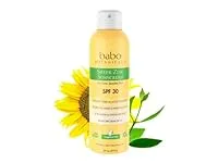 Babo Botanicals Sheer Zinc Continuous Sunscreen Spray SPF30 - Natural Zinc Oxide - Extra Sensitive Skin - Water Resistant - Vegan - Fragrance-Free - Air-Powered Spray - For all ages