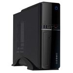 CiT S012B Slim Micro ATX/ITX Case for 300W Power Supply Unit with Built In Card Reader - Black