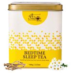 The Indian Chai – Bedtime Sleep Tea 100g with Passion Flower, Valerian Root, Chamomile Flower, Gotu Kola etc for Restful and Peaceful Sleep, Herbal Tea