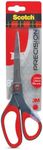 Scotch Precision Scissors 8 inches (20.3cm) 1448, Grey/Red