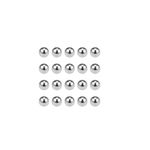 sourcing map Precision Balls 1/4" Solid Chrome Steel G25 for Ball Bearing Keychain Wheel 50pcs