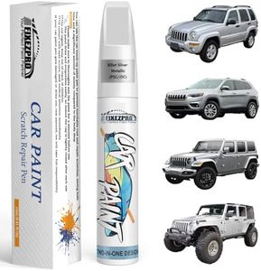 FIXEZPRO Billet Silver Metallic(PSC/JSC) Touch Up Paint for Jeep, Car Paint Scratch Repair Remover Pen Color Exact Match, Quick and Easy Fix Automotive Chips and Nicks Scuff