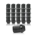 BIMECC Set of Alloy Wheel Nuts Compatible with Ford Transit CUSTOM - M14x1.5 - Taper - Black - For use with AFTERMARKET ALLOY WHEELS only