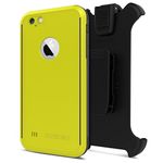 Seidio OBEX Waterproof Case and Holster Combo for Apple iPhone 6 Plus-Retail Packaging-Yellow/Gray