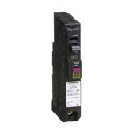 Schneider Electric - Miniature Circuit Breaker, QO, 15A, 1 Pole, 120VAC, 10kA, Plug-in Mounting Connection, ARC-Fault and Ground Fault Type, Plug-on Neutral Connections, CSA Standard Certified