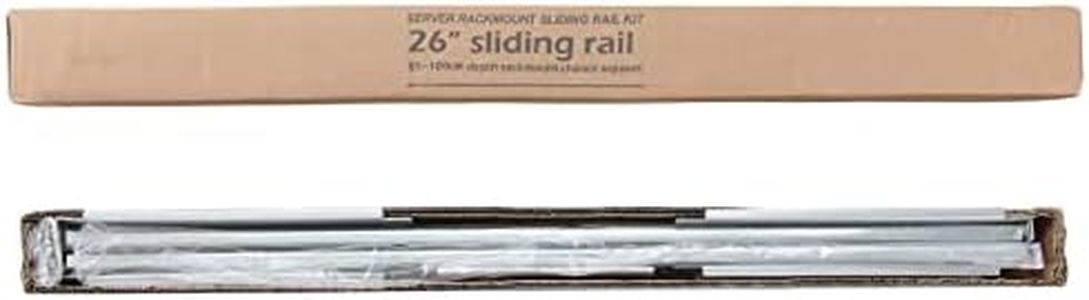 RackChoice 26" Ball Bearing Sliding Rail Universal Design Support 2U,3U,4U,5U Chassis, 3 fix Holes Bracket x4pcs, 4 fix Holes Bracket x 2pcs NOT Support Rackchoice hotswap Chassis