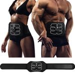 SMABEA ABS Stimulator,EMS Muscle Stimulator,ABS Trainer Belt Abdominal Exerciser Stimulator,Abdominal Trainer,ABS Toning Belt,Training Gym Workout for Men and Women (NO NEED REPLACEMENT PADS OR GEL)