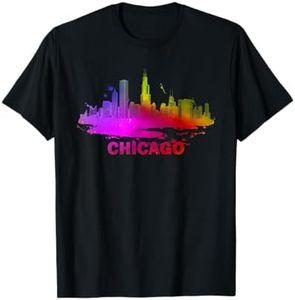 Chicago Cityscape Souvenir - Chicago Skyline Maglietta