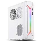 SilverStone Technology Slim Computer Case for Mini-Itx Motherboards with Integrated Addressable RGB Lighting SST-RVZ03BW-ARGB