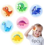 Kids Ice Packs for Boo Boos, 6 Pcs, FSA HSA Eligible, Baby Small Gel Ice Packs for Injuries Reusable, Mini Hot Cold Compress for Body Pain Relief, Toothache, Fever, Gift for Girl Boy Adult (Dinosaur)