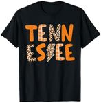 Tennessee State Flag Orange Plaid Leopard TN T-Shirt