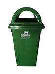 blueshark enterprise Nilkamal Plastic Open-Top Garbage Waste-Bin (Green, 60 L)