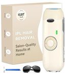Haarlosy IPL Hair Removal Device, Painless & Efficient Salon Quality Result at Home, IGBT Laser Hair Remover for Women and Men, Long Lasting Smoothness for Bikini Line, Face, Body, Retro Beige