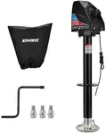 Kohree Electric Trailer Jack 3700lbs, Heavy Duty RV Electric Power Tongue Jack Max 4000lbs for Travel Trailer A-Frame Camper, with Drop Leg & Weatherproof Jack Cover, 22" Lift, 12V DC Black