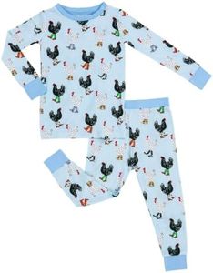 LollyBanks Toddler Pajamas,Viscose from Bamboo Sleepwear Set for Kids