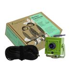 Green Feathers WiFi Birdbox Camera, 1080p HD Smart Camera with Recording and Night Vision, Garden Wildlife Camera for Bird Watching, Wildlife Viewing on Phone, Tablet and TV- 10m Kit