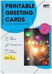 PPD 50 Inkjet Printable Greeting Cards A5 260gsm Gloss Inc Envelopes PPD-50-ENV-50