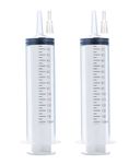 2 Pack 150ml Syringes, Large Plastic Garden Syringe for Scientific Labs, Watering, Refilling