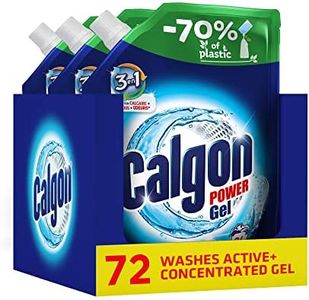 Calgon Gel 3-in-1 Refills, Washing Machine Cleaner, Removes Odours, Limescale & Residue, Deep Clean, 1.2 L Refills, Pack of 3