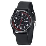 ManChDa Full Black Nurse Watch for Nurse Medical Watch Nursing Watch for Women Nurse Watch Calendar