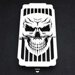 Skull Motorcycle Steel Chrome Skull Radiator Grill Cover Guard Protector For Honda Shadow Spirit VT1100 1987-2005 2006 2007 Chrome