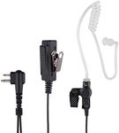 Motorola CP200 CP200D Earpiece, Compatible with Motorola BPR40 CP100D CP185 RDM2070D Two Way Radio Headset Walkie Walkie Surveillance Kit Police Headphones (Motorola 2 Pin)