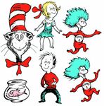 Paper Magic 840226 Eureka Large Dr. Seuss Characters Deco Kit