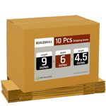 Buildskill Xtra-Small Cardboard Box for Packing, Packing Material, 3Ply 9"X6"X4.5" corrugated box for packing, Suitable E-commerce Shipping, Recycled Material, Ideal for Home Shifting (Pack of 10)