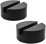 2PCS Universal Jack Pad Slotted Rubber Jack Pad Medium Size - Frame Rail Protector Puck/Pad Keeps Pinch Weld