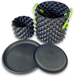 Porcupots Air Pruning Pots for Plants (2-Pack with Green Handles) – Complete Grow Kit (1 & 5 Gallon Pots) - Promote Healthy Plant Roots Complete Air Pruning, Re-Planting & Plant Rooting System