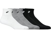 ASICS Unisex White/Grey/Black MIDDLE SOCKS 5P - M (3033B635.101)