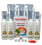 Fake Shampoo & Conditioner Bottles By CRUISE RUNNERS Hidden Liquor Alcohol Flask Kit For Cruise Booze Bags Leakproof Rum Runners For Cruise